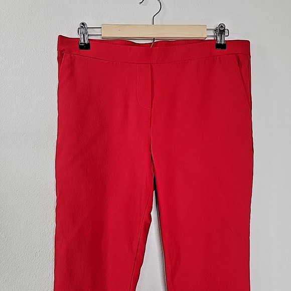 Jules & Leopold Red Ankle Pants Women’s Large Stretch Slim Fit Dress Trousers - Picture 3 of 7